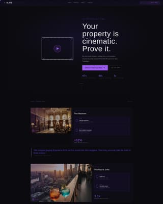 Slate - Awardwinning Hospitalityvideomarketing Landing Page Template