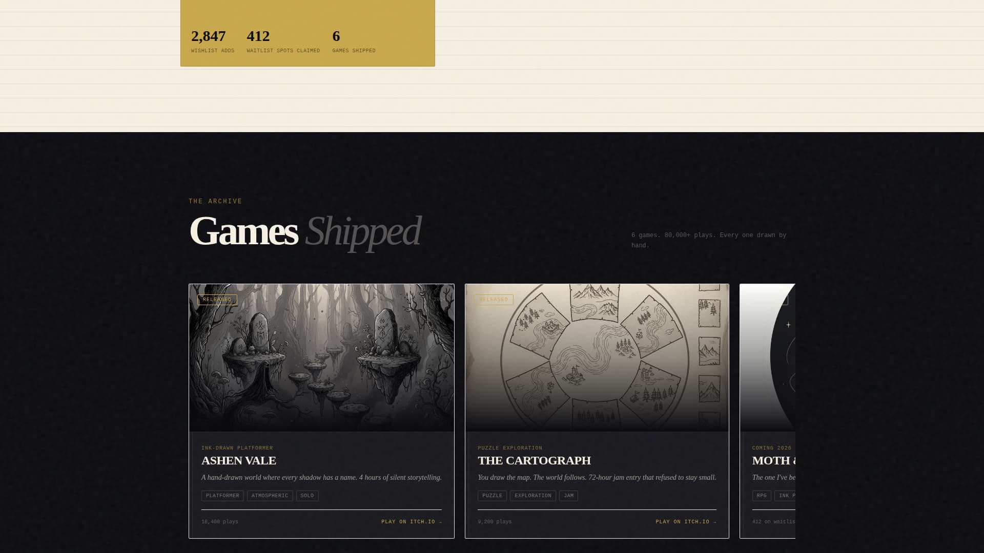 Specialist Side Project & Hobby Showcase Pre-Launch & Coming Soon Website Template