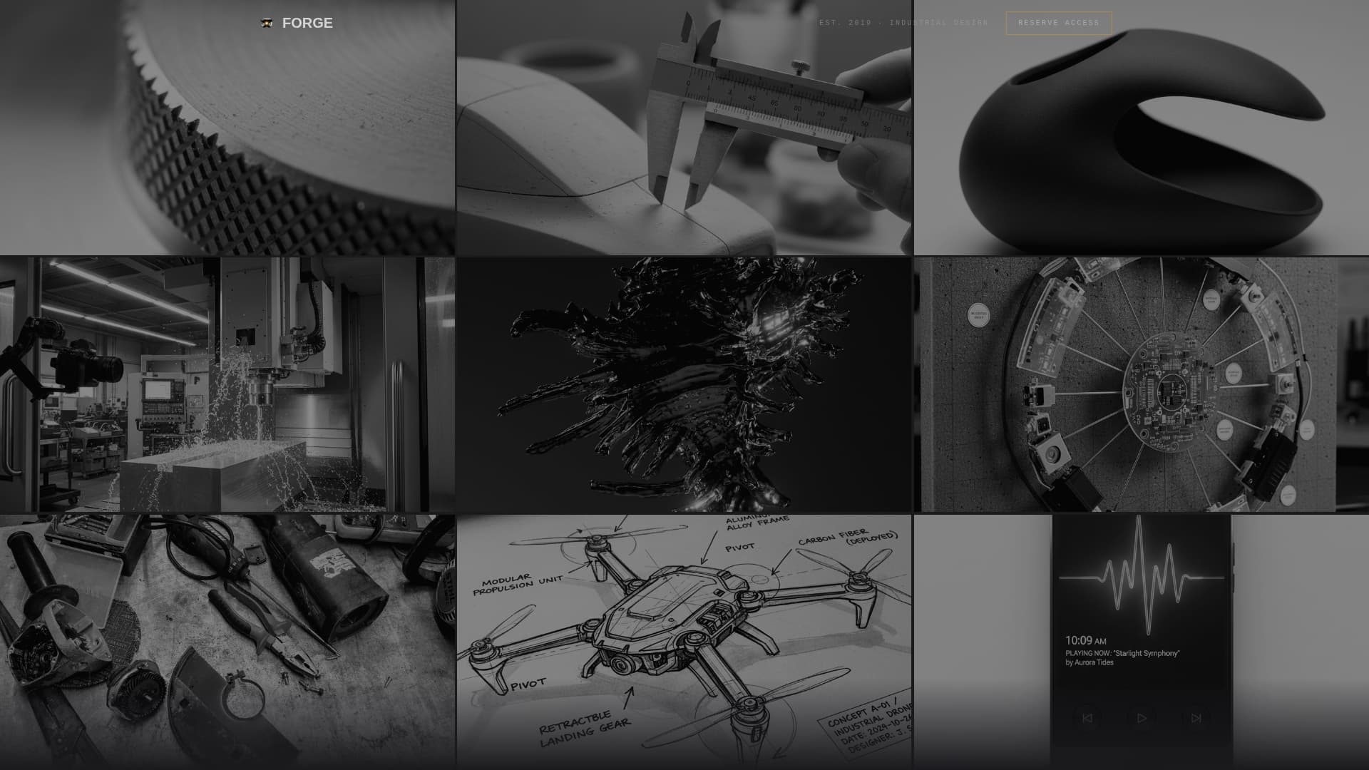 3D & Product Design Portfolio Booking Website Template