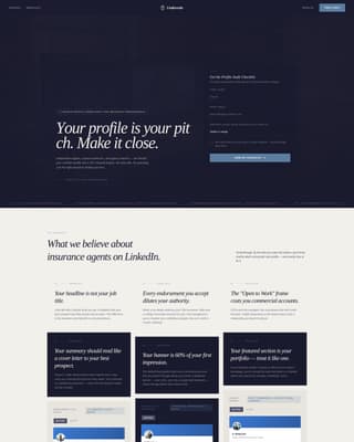 Insurance Agent Profile Professional Website Template