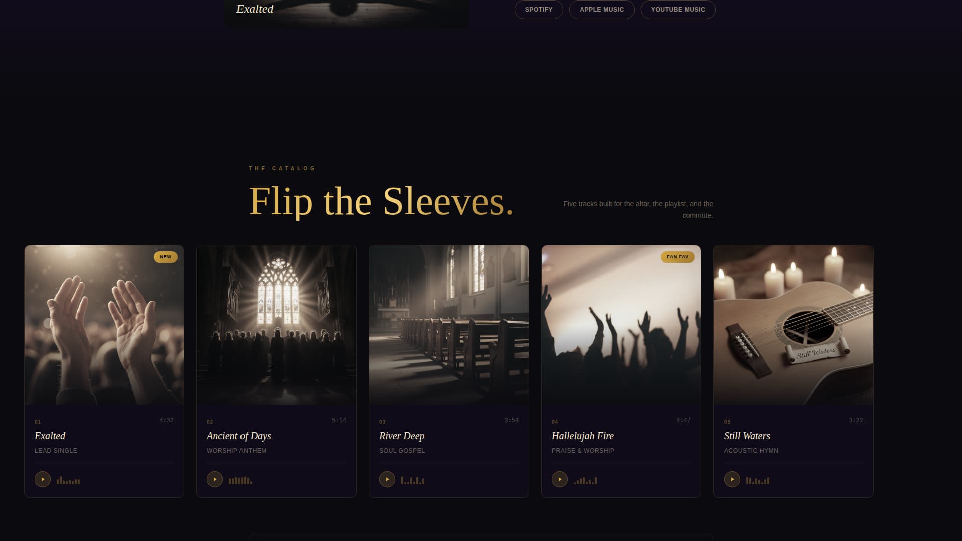 Musician & Band Professional Website Template