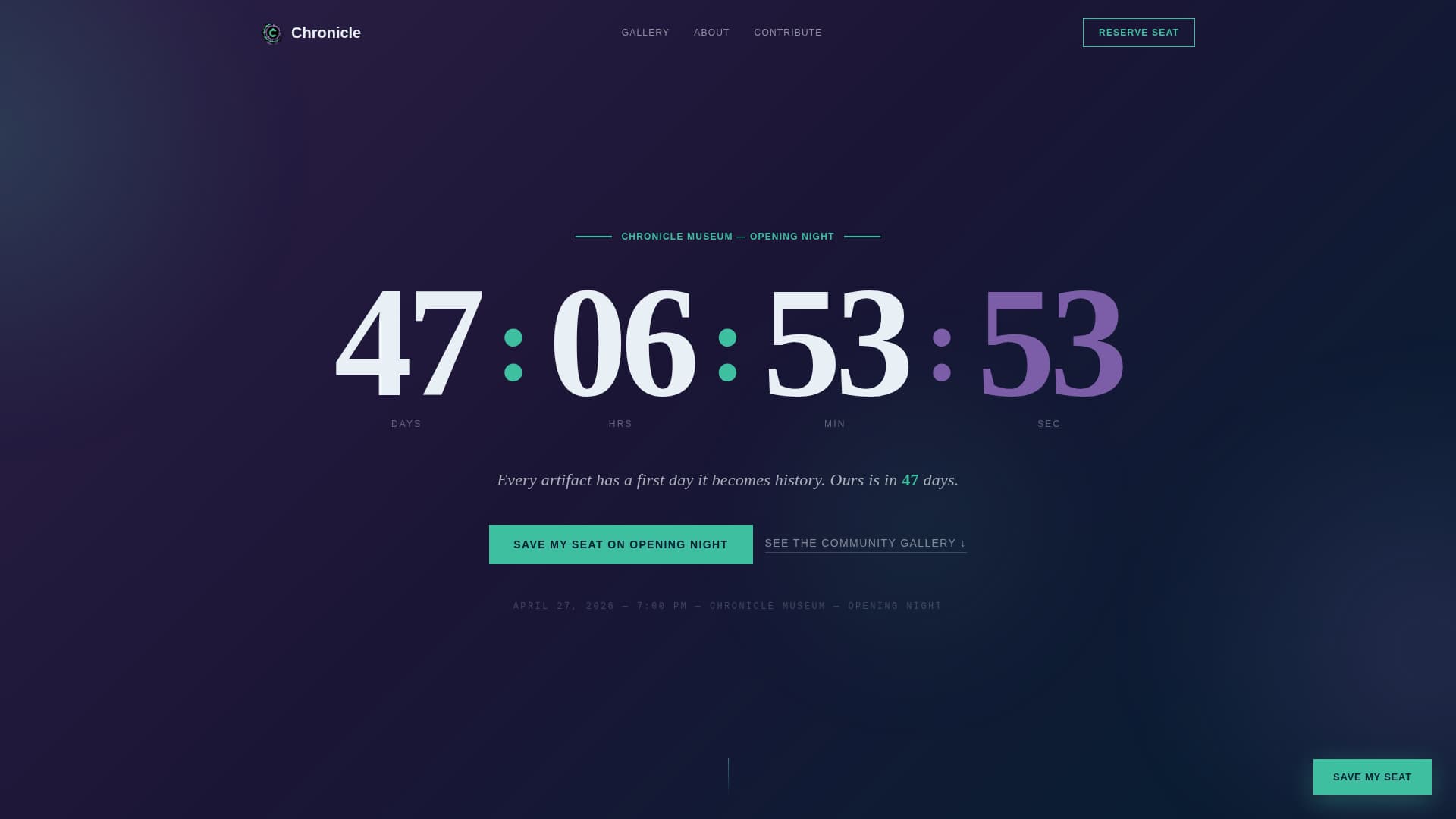Museum & Cultural Institution Pre-Launch Website Template