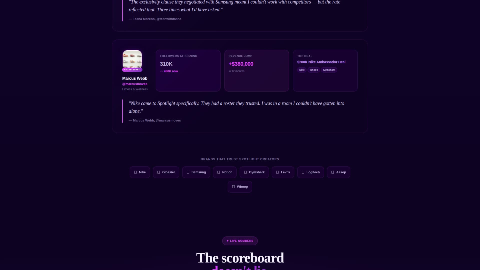 Talent & Artist Management Professional Website Template