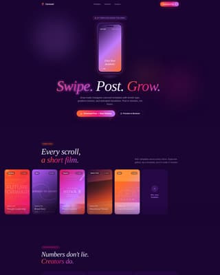 Instagram Content Specialist Professional Website Template