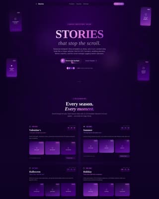 Instagram Content Advanced Professional Website Template