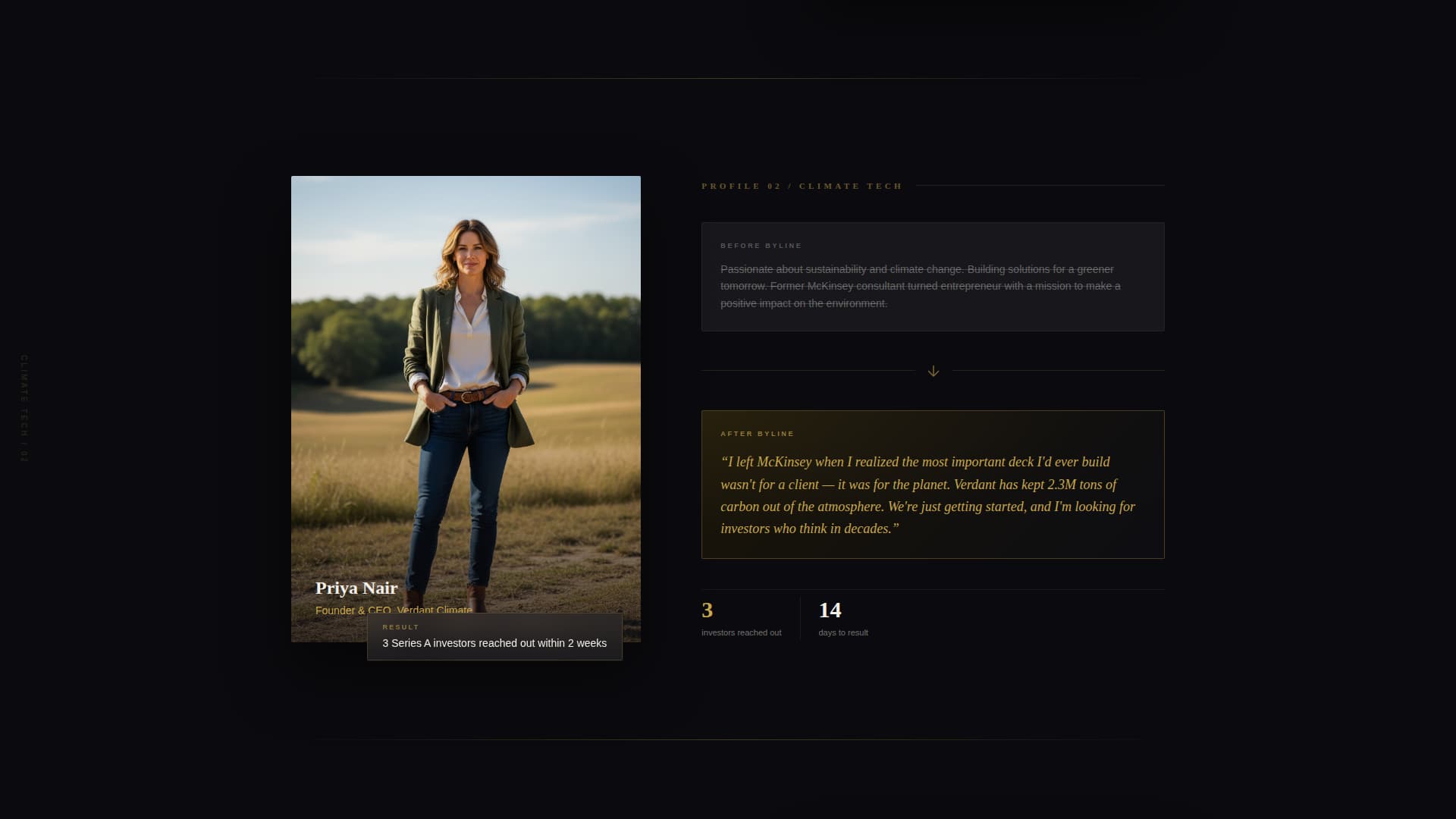 Byline - Magnetic LinkedIn Landing Page Template