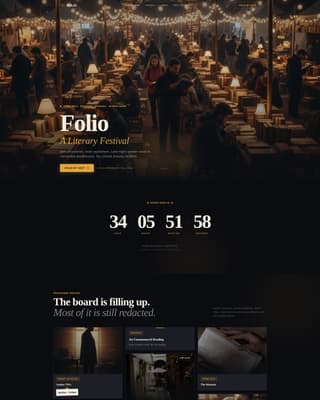 Publishing & Book Industry Booking Website Template