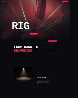 Sound & Audio Production Booking Website Template