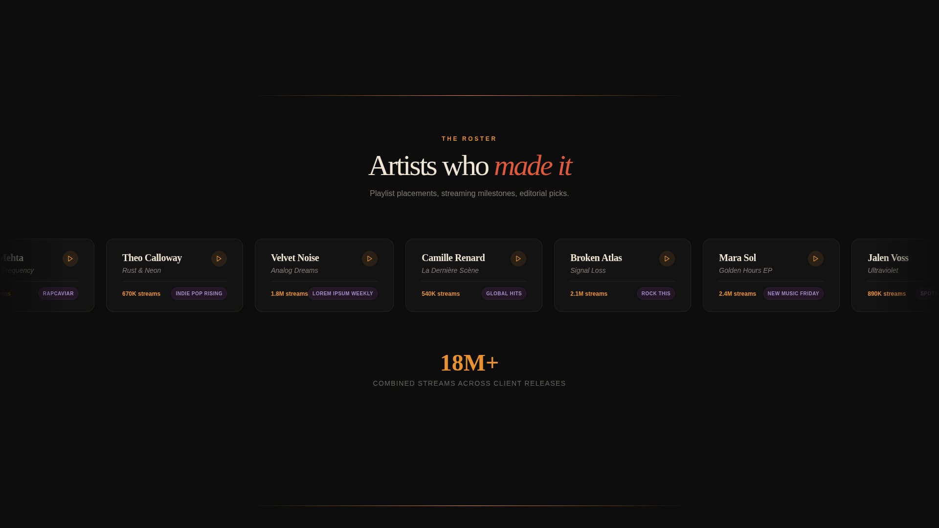 Stagemaster - Immersive Mixing Landing Page Template