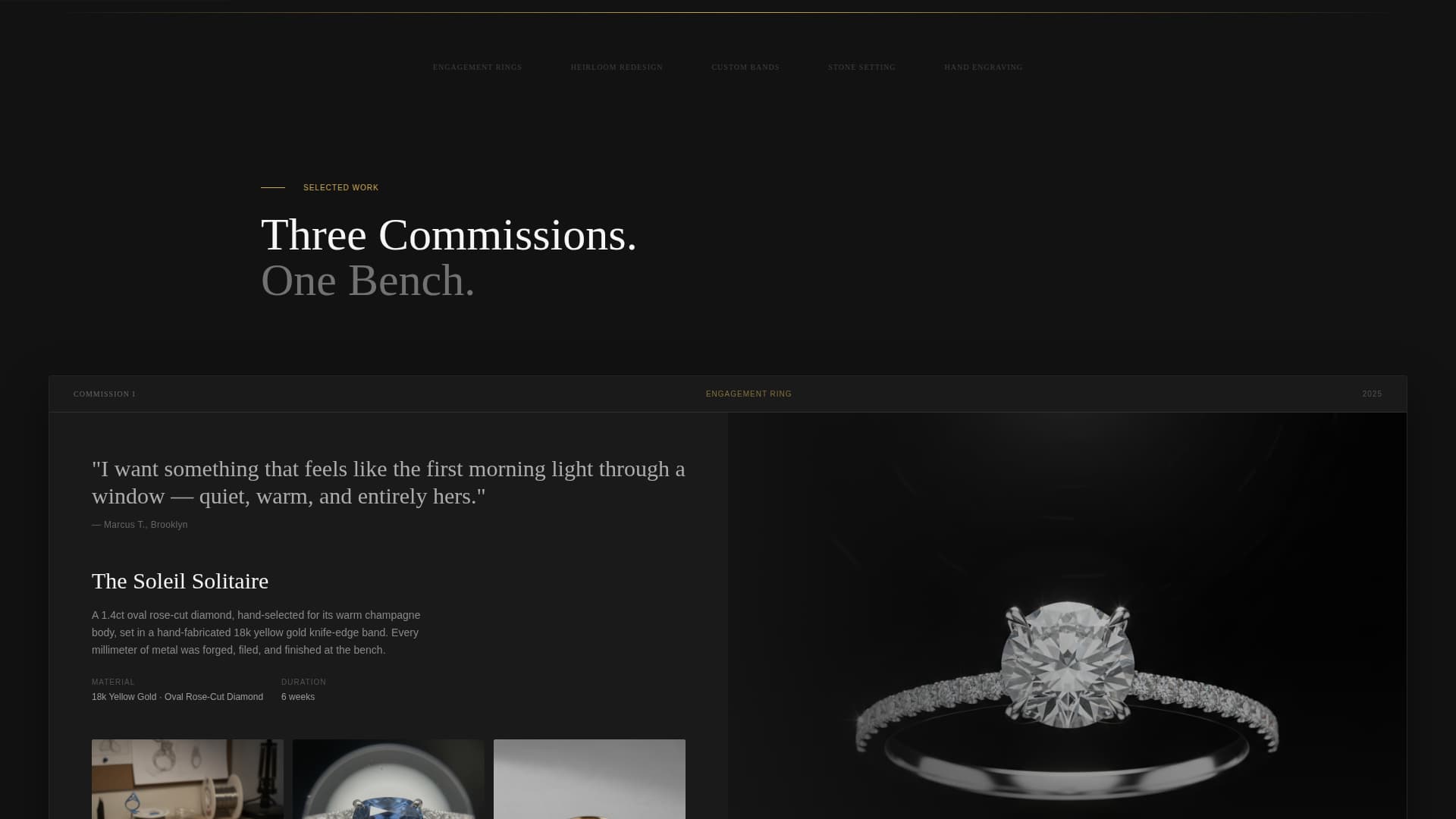Facet - Gleaming Jeweler Landing Page Template