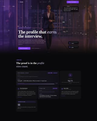 Profile - Elite LinkedIn Landing Page Template