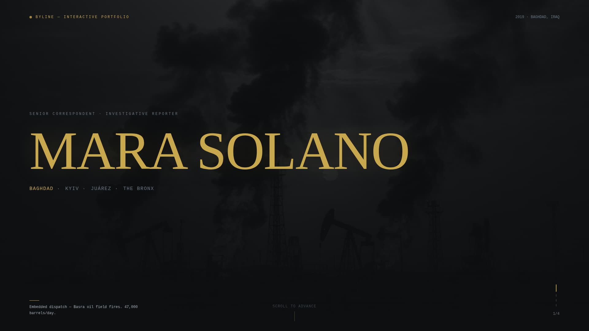 Journalist Portfolio Blog Website Template