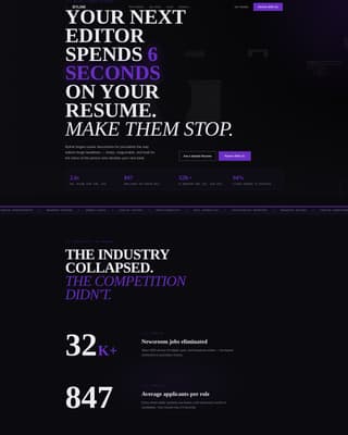 Journalist Profile Professional Website Template