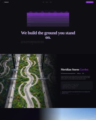 Terrain - Cinematic Landscapearchitect Landing Page Template