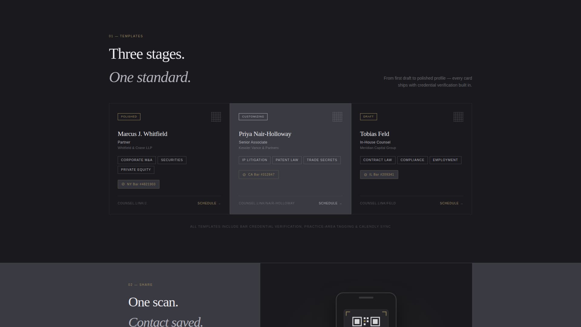 Counsel - Prestigious Lawyer Landing Page Template
