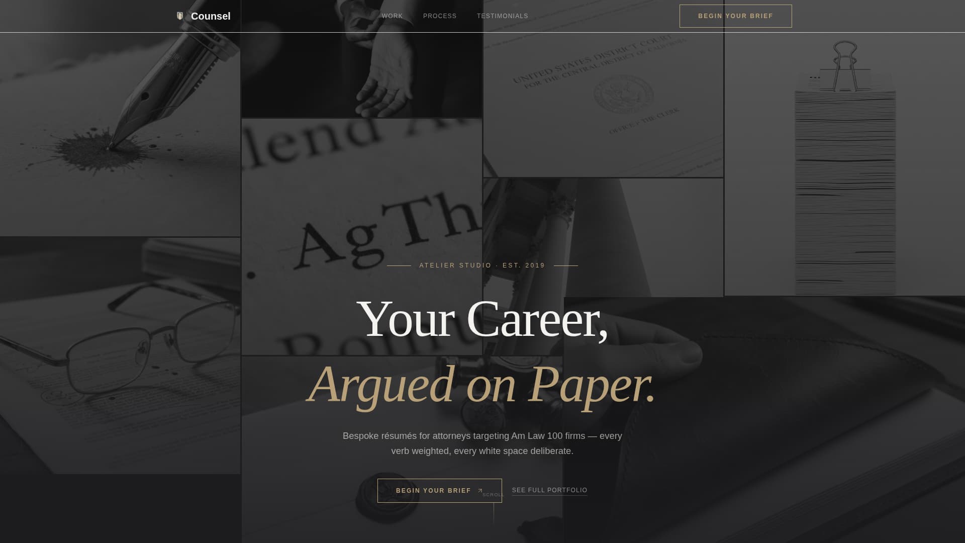 Lawyer Profile Professional Website Template