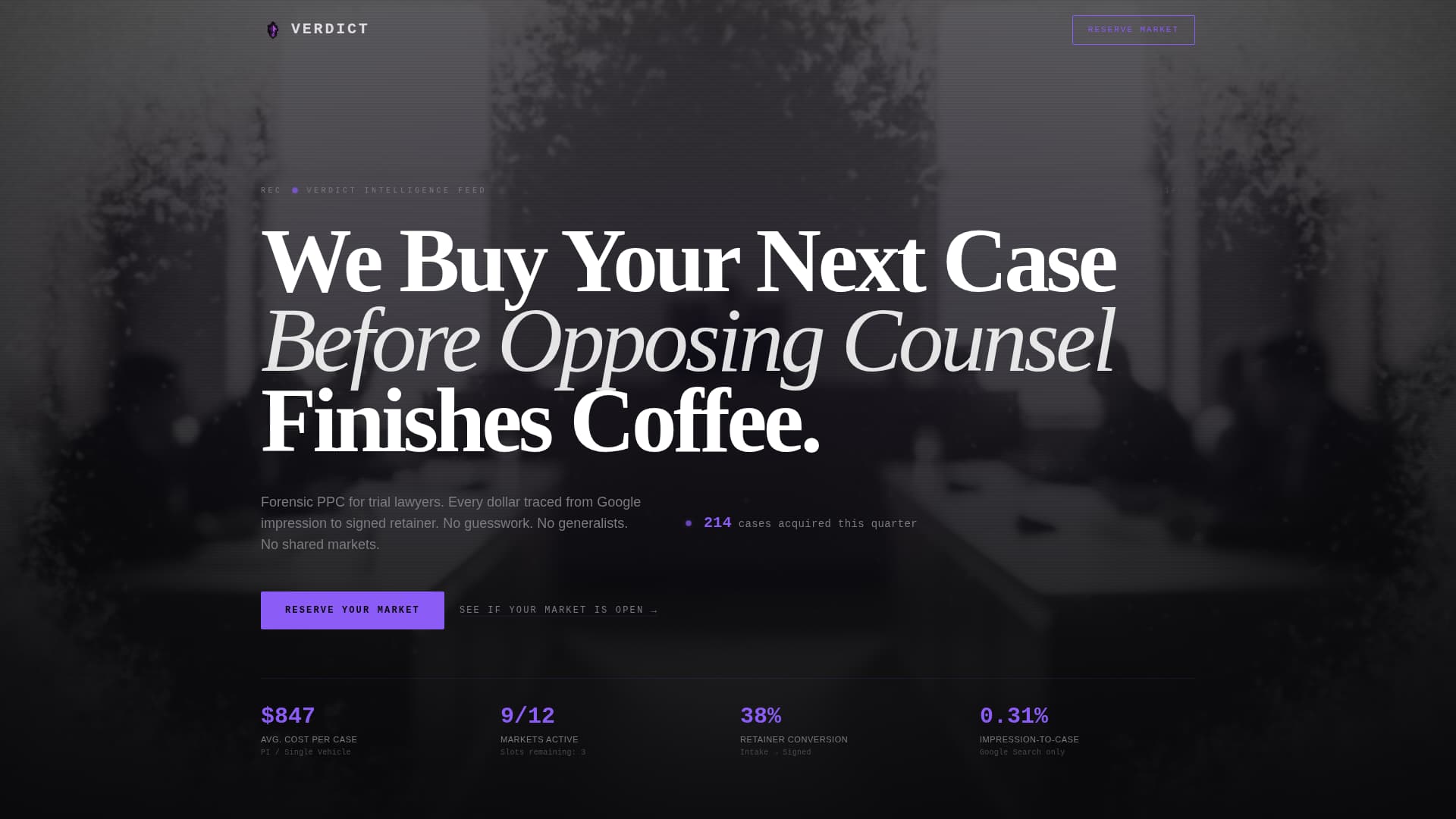 Legal Marketing & Agency Pre-Launch Website Template
