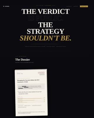 Counsel - Authoritative Legal PR Landing Page Template