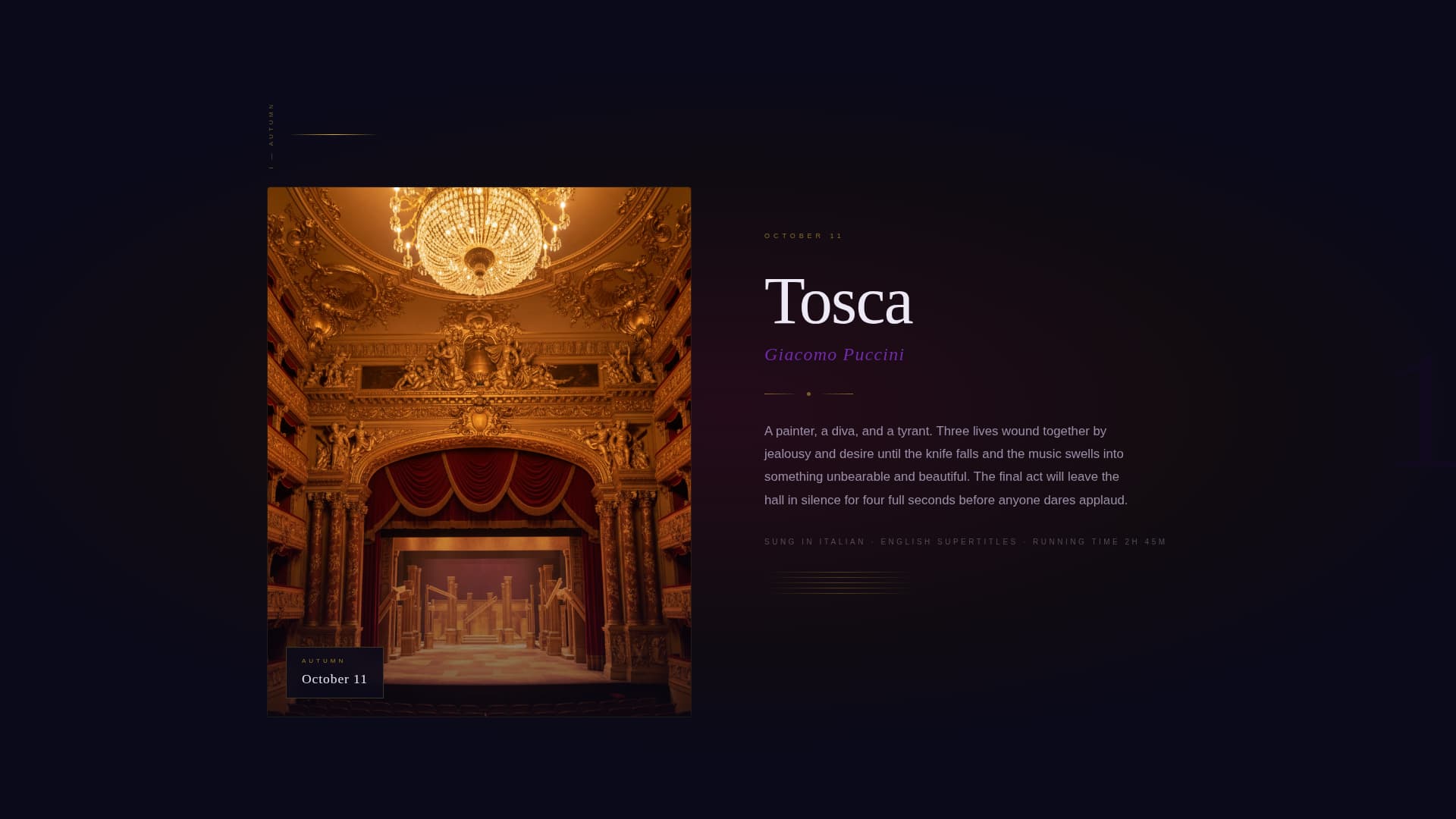 Overture - Electrifying Opera Landing Page Template