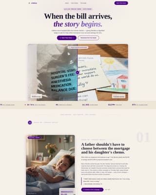 Expert Charity & Fundraiser Profile Professional Website Template