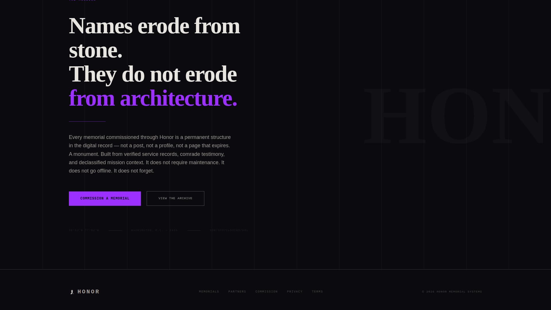 Military - Premium Memorial Landing Page Template