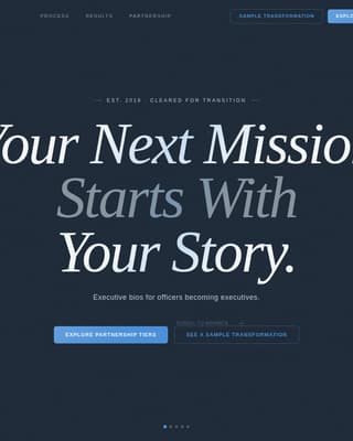 Reforge - Elite Militarytocivilian Landing Page Template