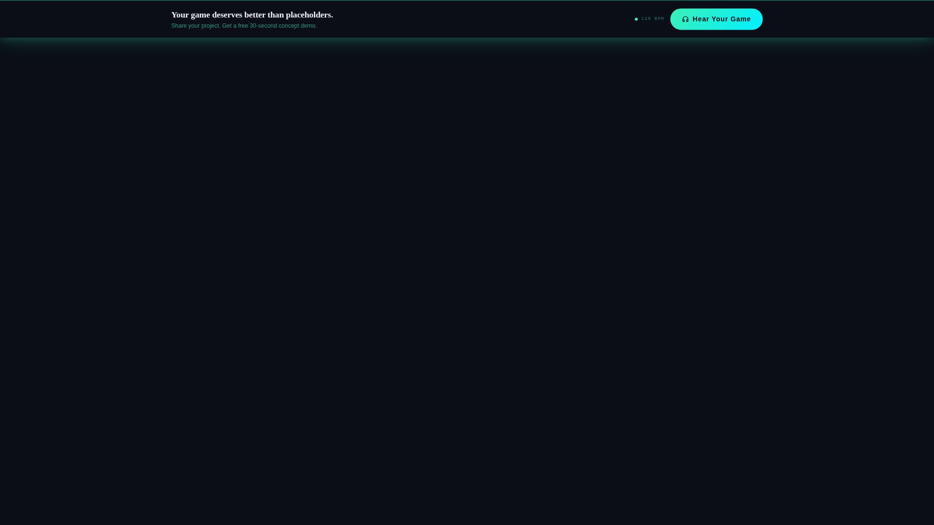 Pulse - Immersive Sounddesign Landing Page Template