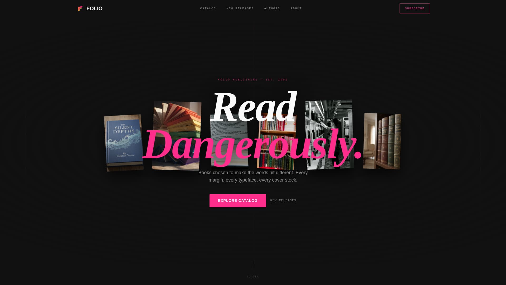 Publishing & Book Industry Professional Website Template