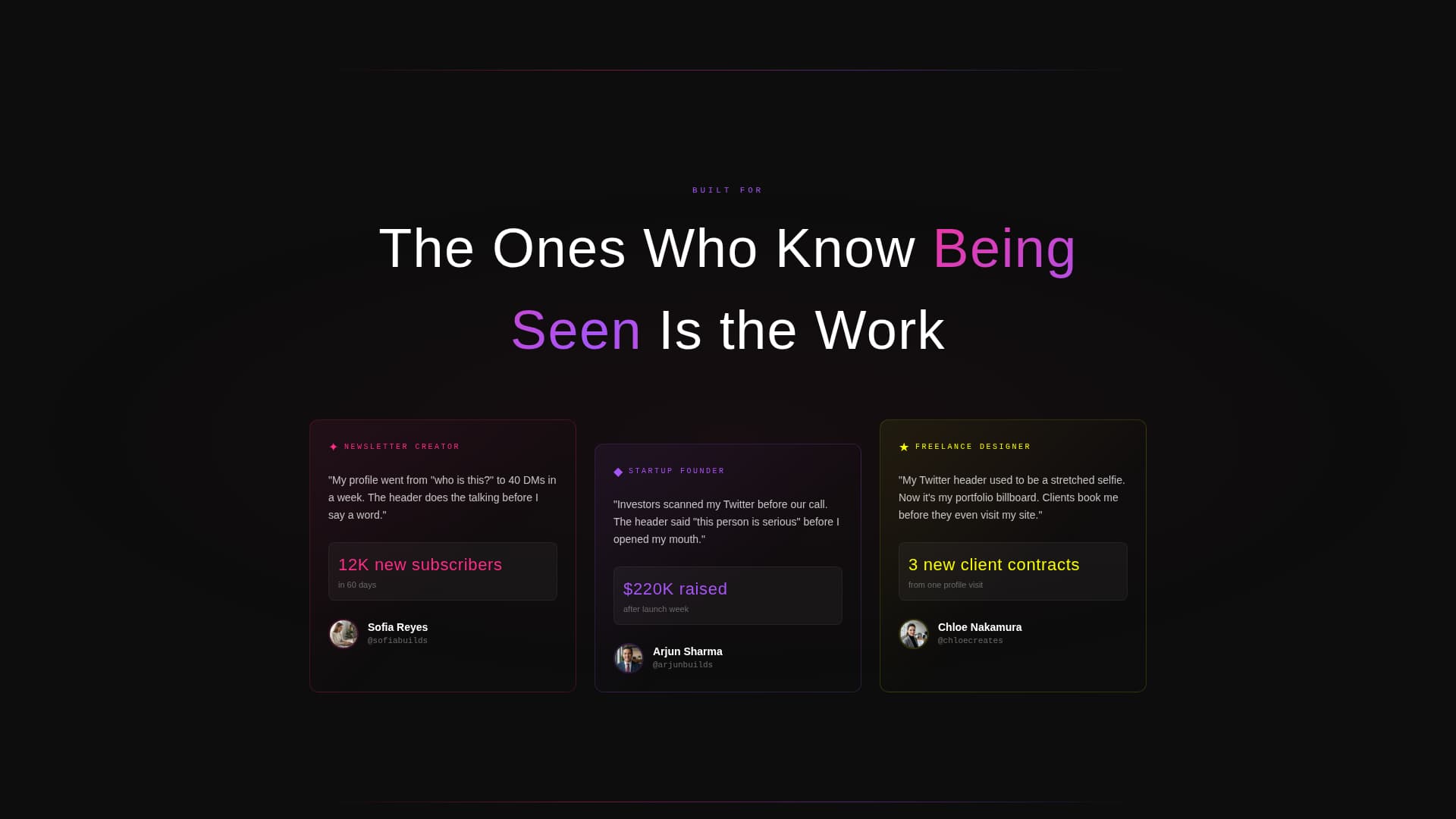 Cover - Bold Twitter X Landing Page Template