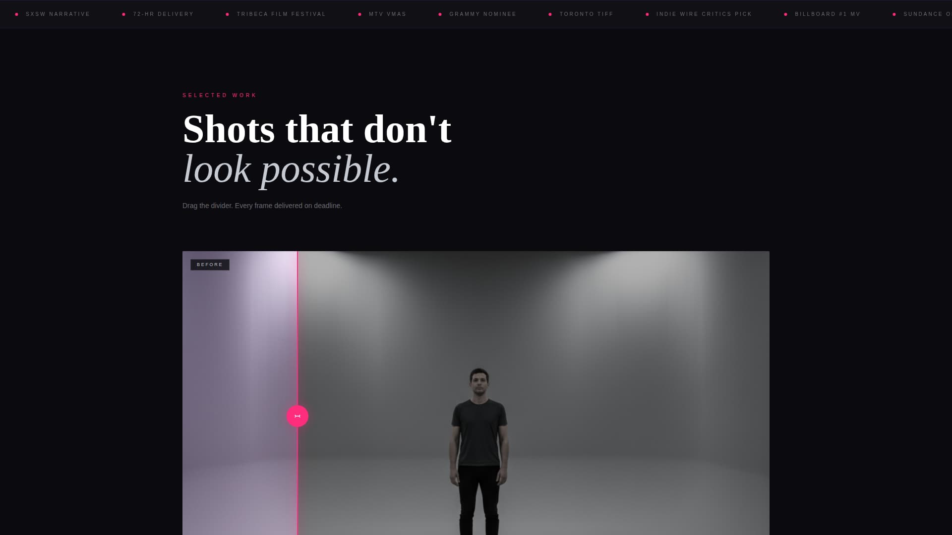 Film & Video Production Booking Website Template