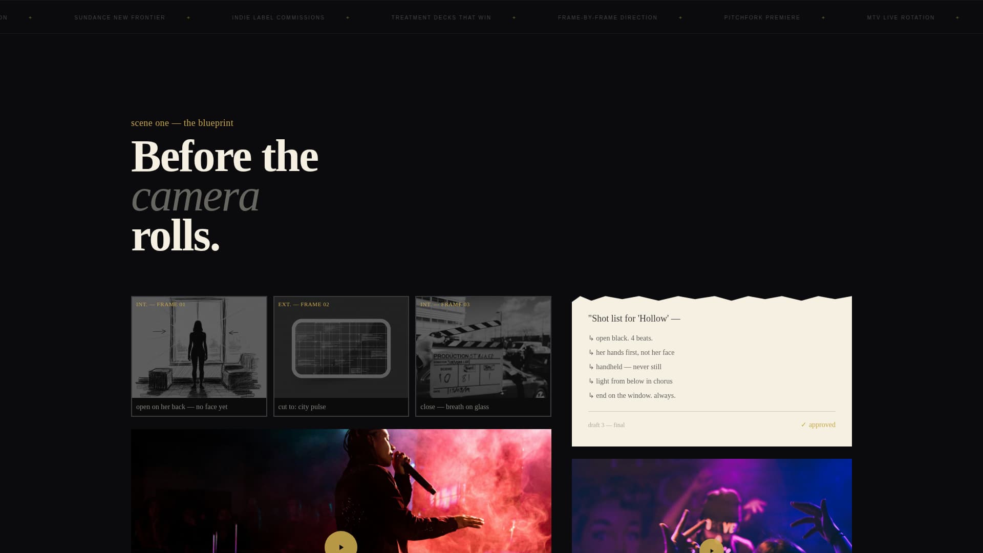 Advanced Videography & Film Portfolio Portfolio & Case Study Website Template