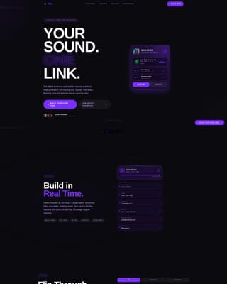 Musician Profile Appointment Booking Website Template