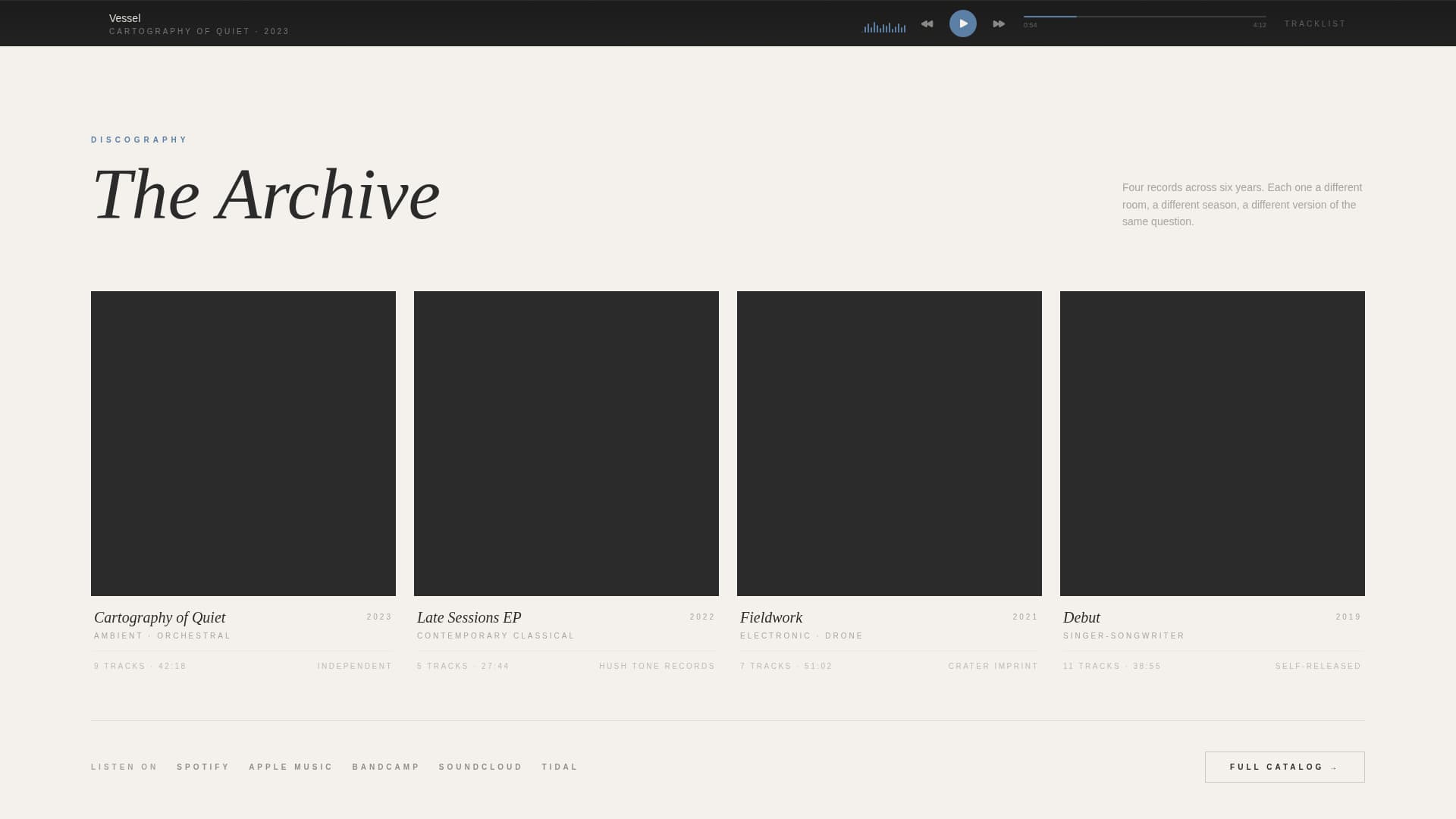 Specialist Musician Profile Professional Website Template