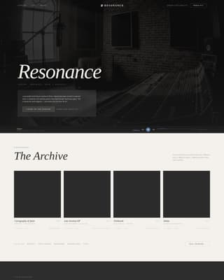 Specialist Musician Profile Professional Website Template