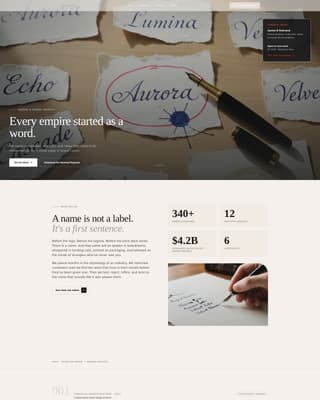 Creative Agency Portfolio Website Template