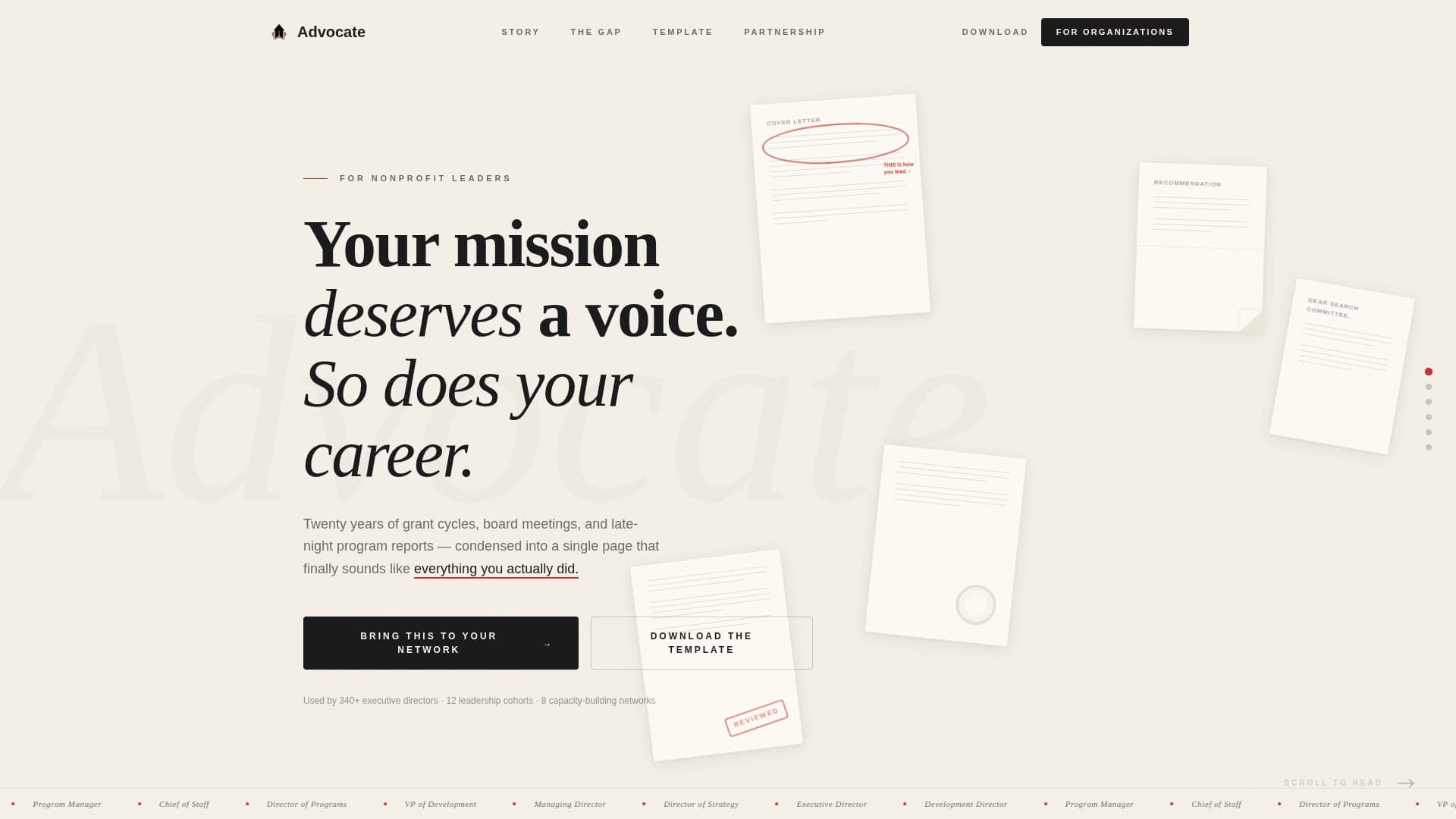 Nonprofit Leader Career Careers Website Template