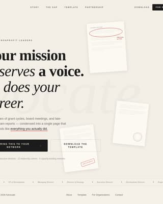 Nonprofit Leader Career Careers Website Template