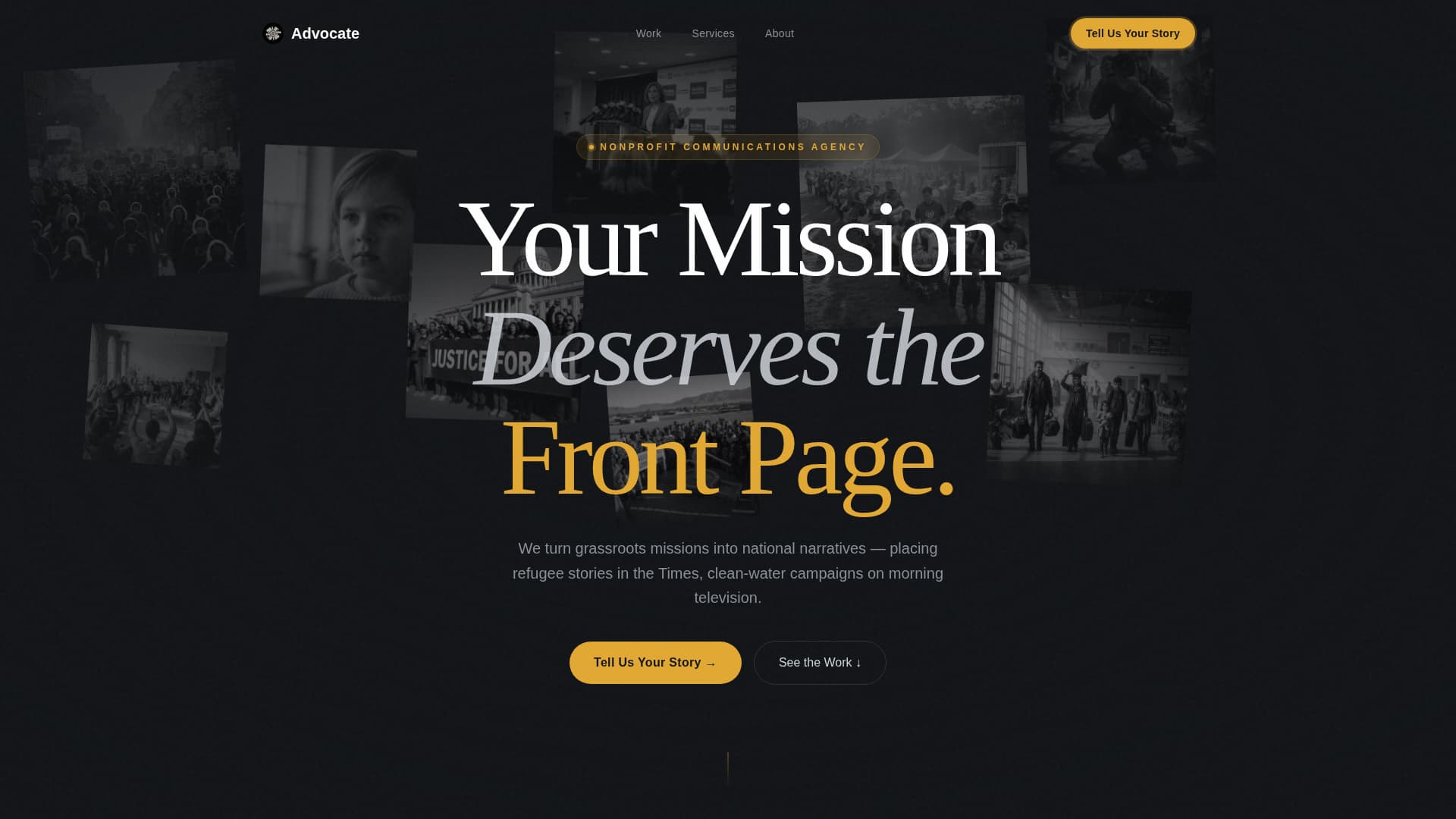 Nonprofit Marketing Agency Landing Page Template