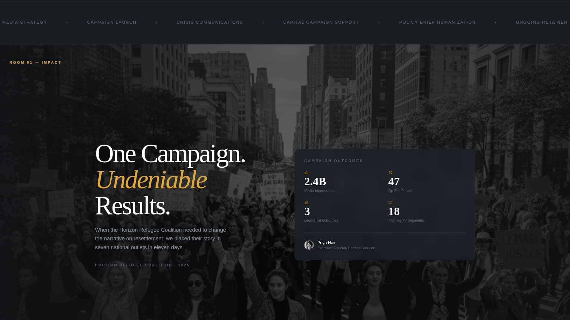 Nonprofit Marketing Agency Landing Page Template