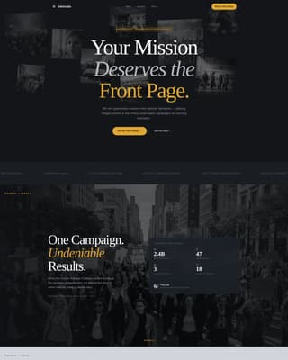 Nonprofit Marketing Agency Landing Page Template
