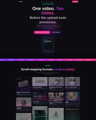 Swipe - Electric YouTube Landing Page Template