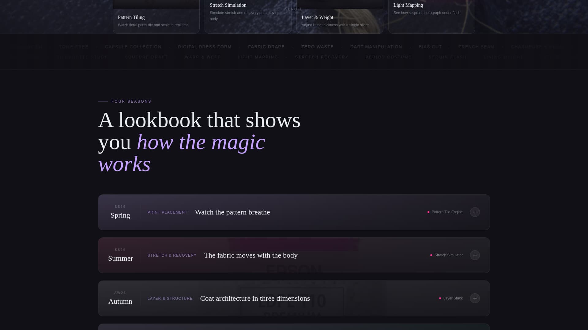 Fashion Tech & Innovation Pricing & Packages Website Template