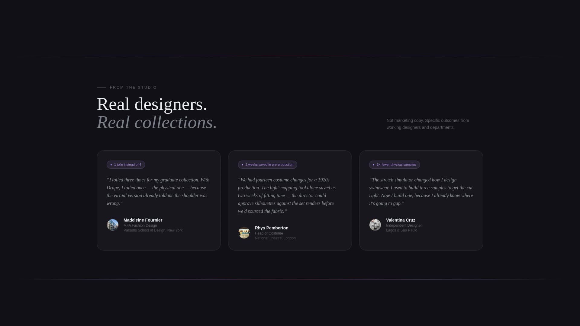 Fashion Tech & Innovation Pricing & Packages Website Template