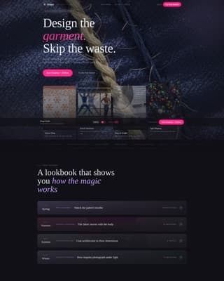 Fashion Tech & Innovation Pricing & Packages Website Template