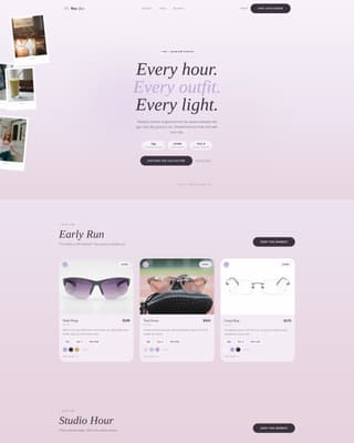 Flex - Effortless Eyewear Landing Page Template