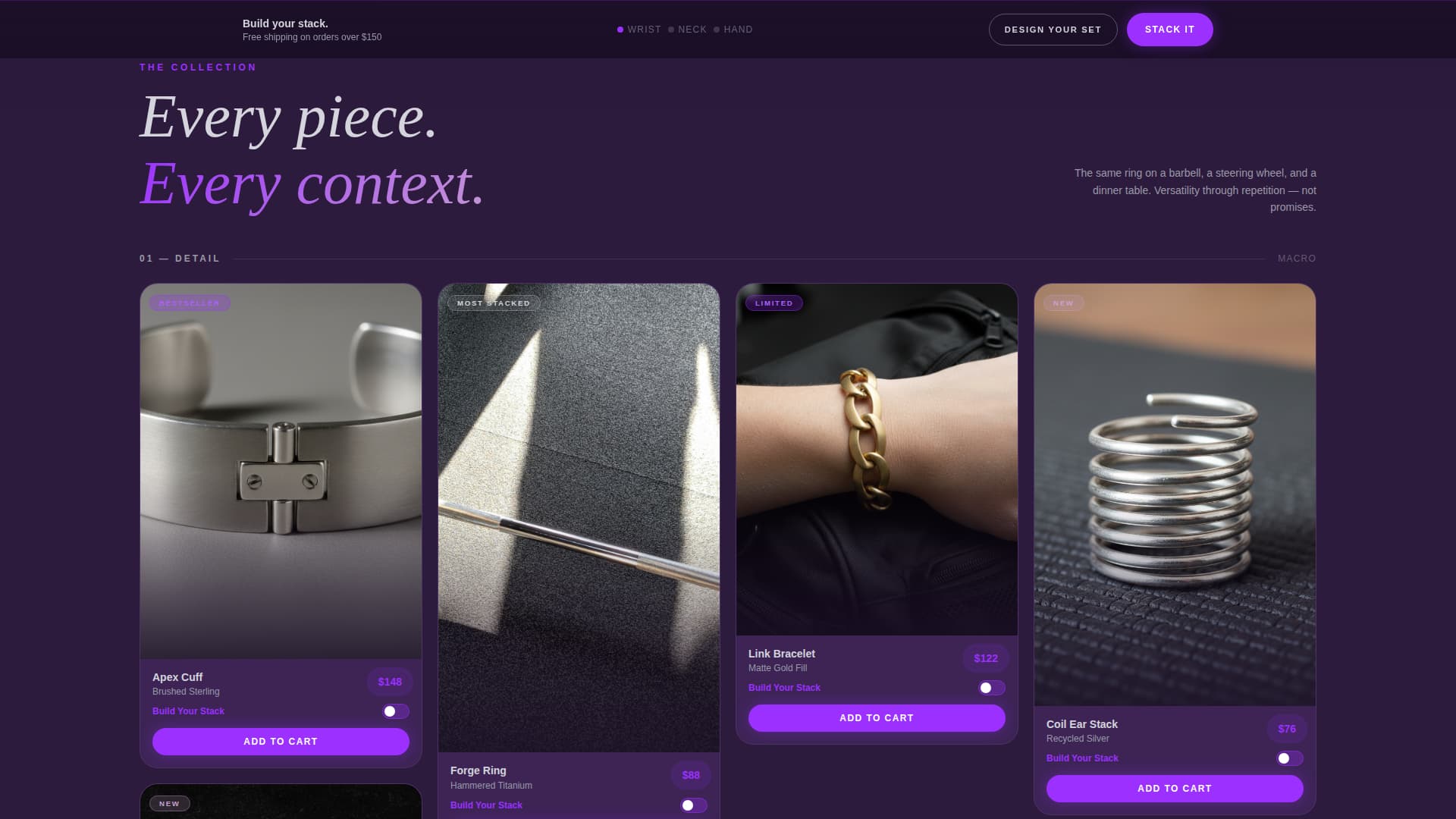 Drape - Bold Athleisurejewelry Landing Page Template