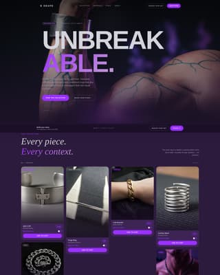 Drape - Bold Athleisurejewelry Landing Page Template