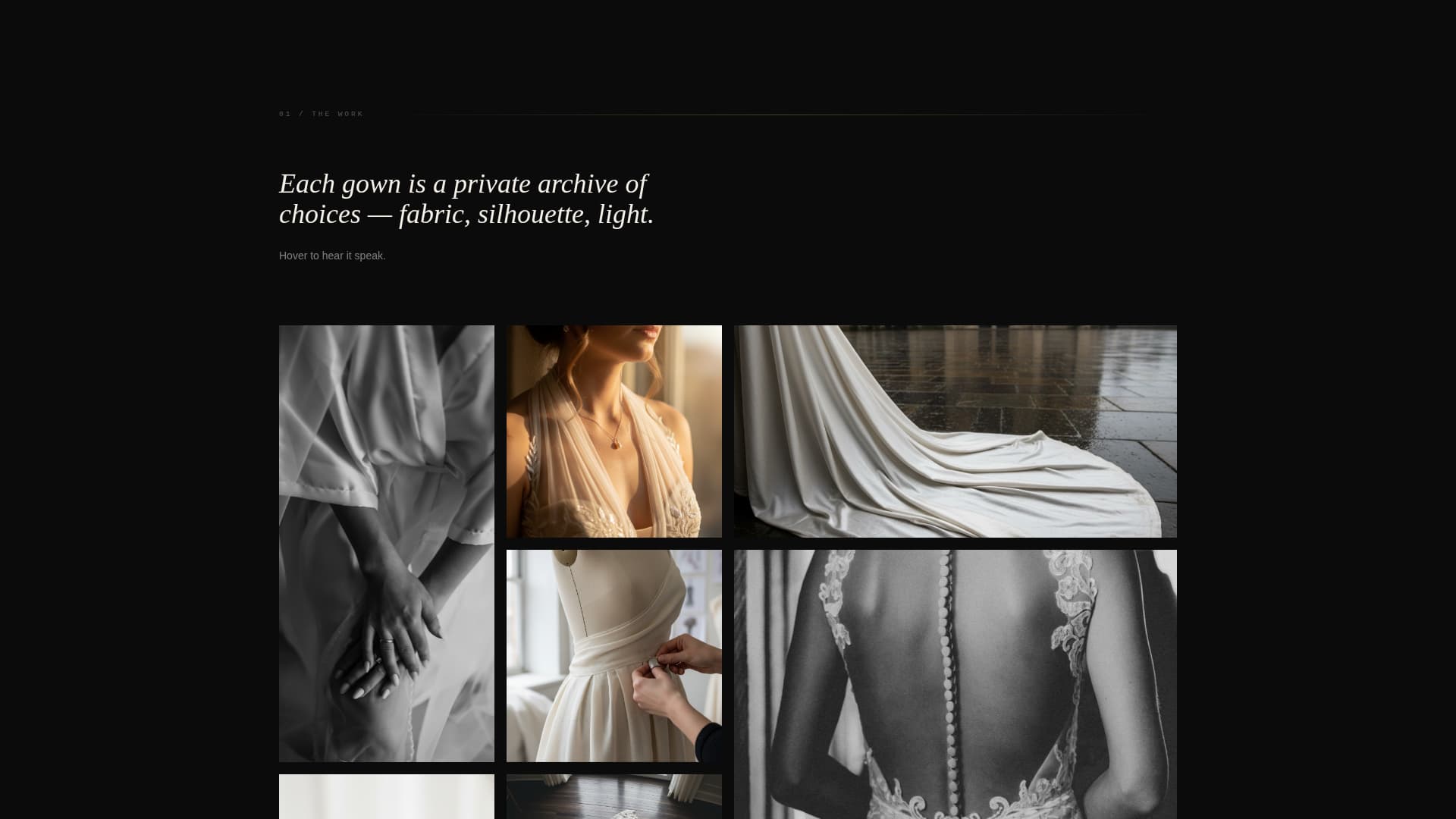 Atelier - Luxe Bridal Landing Page Template