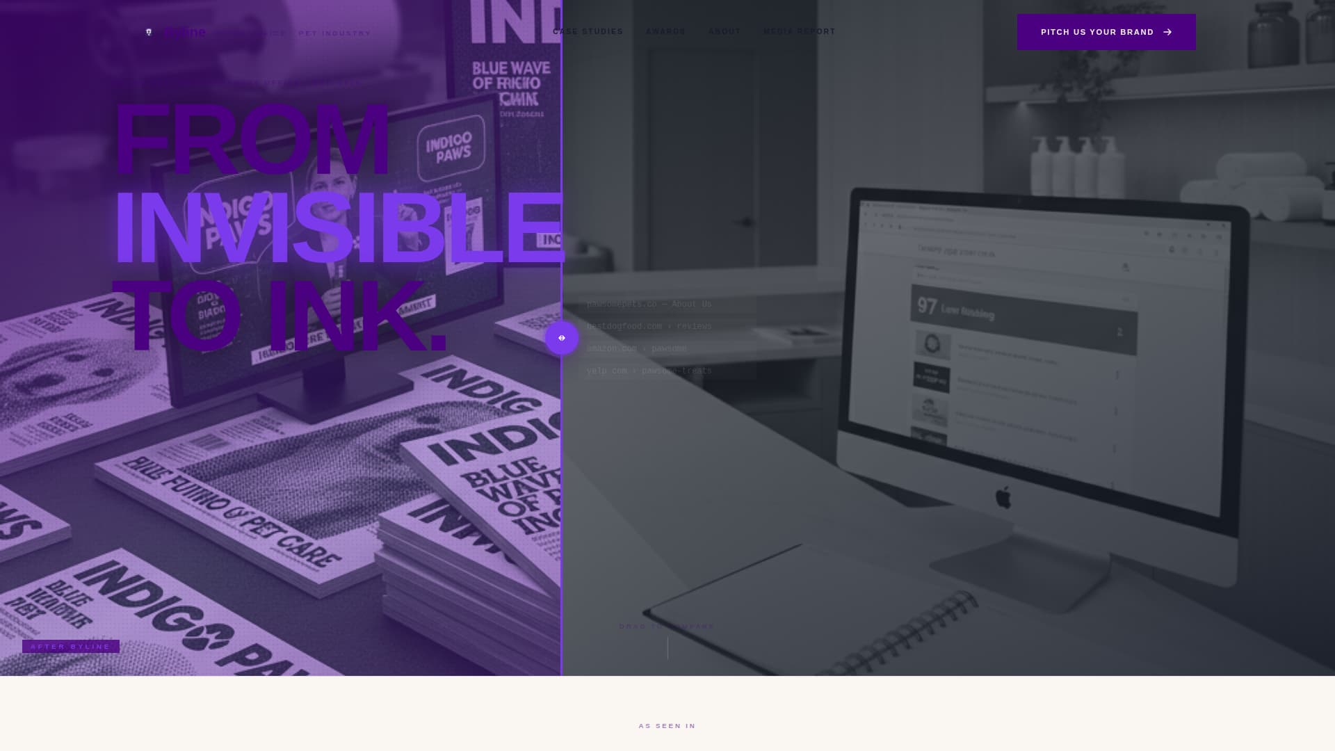 Pet Care Marketing & Agency Specialist Portfolio Website Template