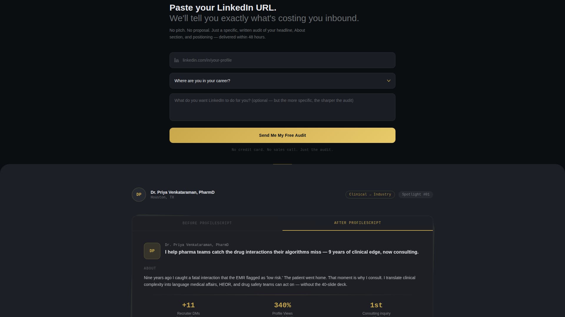 Pharmacist Profile Careers Website Template